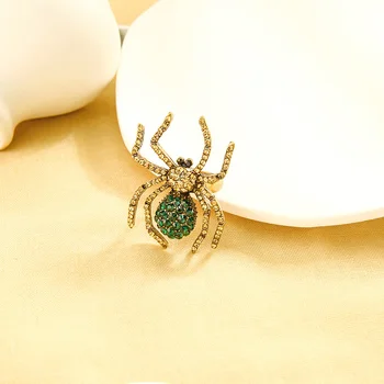 Kissme Retro Multicolor Rafinat Crystal Spider Deget Inel Pentru Femei Vintage de Culoare de Aur din Aliaj de Insecte Inel 2020 Moda Bijuterii