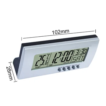 LCD Ceas cu Alarmă Digital 12/24H Ceas Deșteptător Data de Amânare Funcția de Afișare a Temperaturii pentru Dormitor masa Decor de Masă