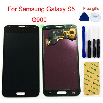 LCD Pentru Samsung Galaxy S5 Ecran LCD G900 G900A G900MD G900V SM-G900F I9600 Display LCD Touch Screen Digitizer Asamblare