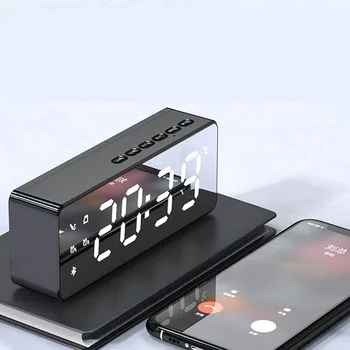 LED Ceas cu Alarmă Oglindă Temperatura de Radio Despertador Wireless Ceas Electronic Difuzor Bluetooth USB Display Percepe Muzica B50