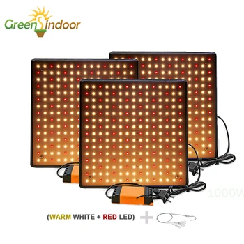LED Fito Lampa de 1000W Spectru Complet Phytolamp Pentru Plante de Interior Cort Crească Led Panel Lumina Hidroponice Fitolamp Cu Perdeaua Kit