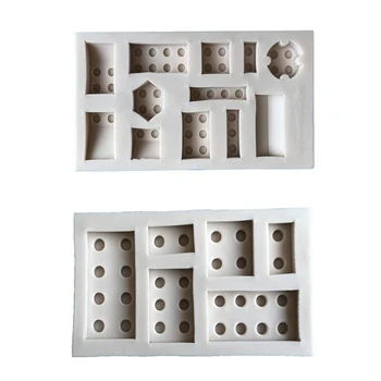 Lego Caramida Blocuri Robot Silicon Mucegai Tort Fondant Mucegai Sugarcraft Castel De Ciocolată Perete Ziua De Jucărie Robot De Blocuri