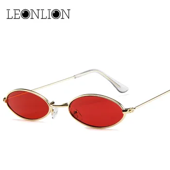 LeonLion 2021 Mici de Frontieră ochelari de Soare pentru Femei Brand Designer de Mic Cadru din Aliaj de ochelari de Soare Oglinda UV400 Oculos De Sol