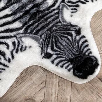 Leopard Forma Pielea Covor Ghepard, Zebra De Simulare Din Piele Mat Camera De Zi Dormitor Masă De Cafea Decorative Covoare Textile De Casa