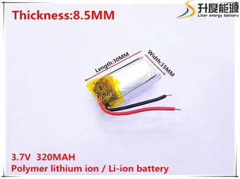 Li-po 3.7 V 320mAh 851530 Litiu-Polimer Li-Po, li-ion Reîncărcabilă de celule de Baterii Pentru Mp3 MP4 MP5 GPS mobil