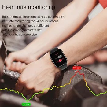 LIGE 2020 Ceas Inteligent Femei Sport Tracker de Fitness IPX7 rezistent la apa LED Ecran Tactil Complet potrivit Pentru Android ios smartwatch Bărbați