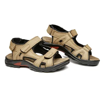 LIN REGELE Modă Plus Dimensiune Bărbați Sandale Respirabil Plaja Vara Pantofi din Piele Barbati Sandale Confortabile Om de Cauzalitate Pantofi