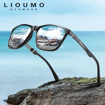 LIOUMO 2020 Piața de Moda ochelari de Soare pentru Barbati Ochelari Polarizati pentru Femei în aer Liber Conducere UV400 Acoperire Lentile Oglindă zonnebril heren