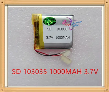 Litru de energie baterie 3,7 V litiu-polimer baterie telefon mobil mic difuzor camera 103035 1000mAh general electric core
