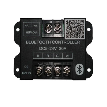 Livrare gratuita Bluetooth LED RGB Controller RGB 5050 3528 Benzi cu LED-uri de Iluminat de Android/ IOS Smartphone;DC5-24V 30A