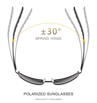 LongKeeper Bărbați Polarizat ochelari de Soare de Designer de Brand Photochromism Ochelari de Soare de sex Masculin Clasic Pătrat de Conducere Ochelari de protectie UV400