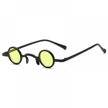 LongKeeper Steampunk Mici Rotunde ochelari de Soare Barbati Femei Retro Mici Ochelari de Soare Moda Negru Roșu Galben Nuante Gafas UV400
