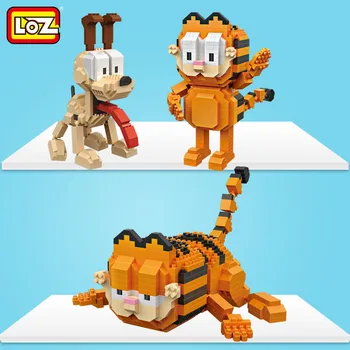 LOZ Kawaii film de desene animate pisica câine animal de Odie, Garfield plastic blocuri cifrele de acțiune jucărie de învățământ 9757 9758