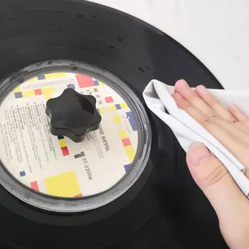 LP Vinyl Cleaner Clemă de discuri Protector Acrilic Curat Instrumente de Pânză