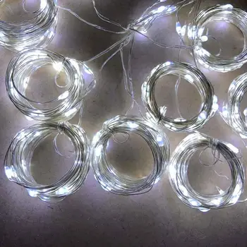 Lumina LED String 8 Moduri de Iluminare Sârmă de Cupru Lumină IP67 rezistent la apa Perdea de Lumina Cu Telecomanda Pentru Interior/Exterior Decor