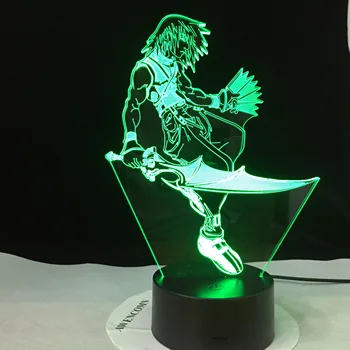Luminos Model de Desene animate 3D Iluzie Lampă cu LED 7 Culori Schimbare Veioza Japonia Manga Death Note L Anime Figma Jucării Dropshipping