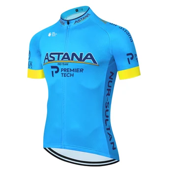 Maillot ciclistă pro vară ASTANA ciclism jersey 2020 maneci scurte maillot hombre mtb ciclu bicicleta maillot ciclismo hombre