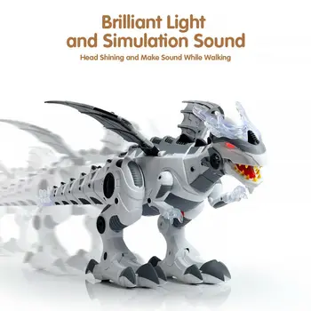Mare de Pulverizare Mecanică Dinozauri Cu Aripi de Desene animate Electronice de Mers pe Model Animal Dinosaurio juguete Robot Pterozauri Jucărie pentru Copii