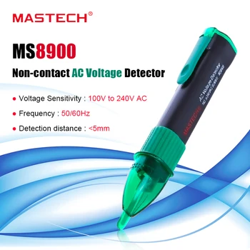 MASTECH 100V-240V Non-contact de Tensiune AC Detector Senzor Tester Pen MS8900 Cu Sunet și Lumină alarmă