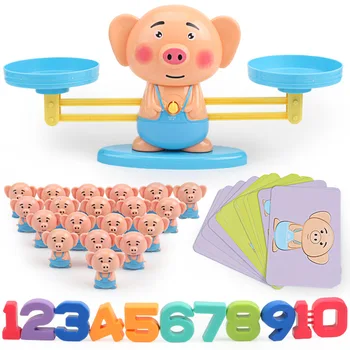 Matematica Meci Tabla De Joc Jucarii Maimuță Pisica Digital Scară De Echilibru Jucării Educative Pentru Copii De Învățare Jucărie Add Scădere Matematica Jucarii