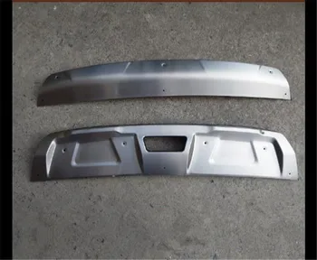 Metal fata + bara spate jos de paza protector cu gaură de cheie Pentru nissan Rogue X-Trail T32to2018 auto-styling accesorii