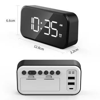 Mici LED-uri Digitale Ceas Deșteptător 100dB Ultra-Volum mare Ceas cu Alarma pentru Desktop Acasă Decor Ceas cu Cablu USB de Încărcare