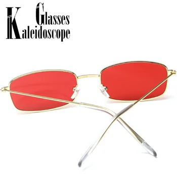 Mici ochelari de Soare pentru Femei 90 Oameni de Metal Retro Conducere GlassesFemale Rosu Roz Lentile de Ochelari de Epocă Doamnelor în aer liber Ochelari de soare UV400