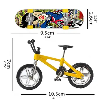 Mini Deget de Biciclete de Sport Set Bicicleta FingerboardMini Degetul Bici DIY Creative Joc Skateboard copii Copii Educative Jucarii si Cadouri
