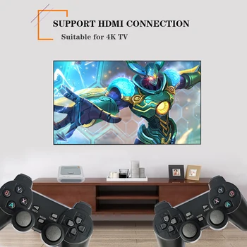 Mini Super Consola X Pro HDMI Retro TV/Video, Consolă de Joc Pentru PSP, PS1 3D Cu Sistem Linux Build-in de 50+ Emulatoare de 50.000 de Jocuri