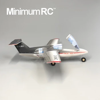MinimumRC Fan-Jet 600 Jet de 35mm FED 360mm anvergură a Aripilor de 3 Canal Antrenor cu aripă Fixă RC Avion în aer liber, Jucării Pentru Copii Cadouri pentru Copii
