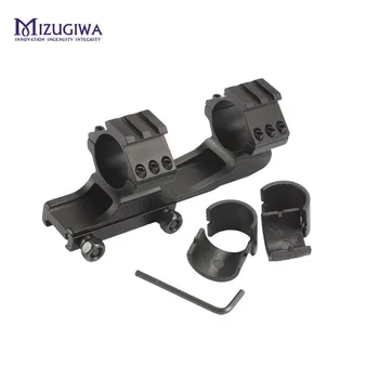 MIZUGIWA Consolă de Aplicare Pușcă Muntele w Dual 1 inch / 30 mm Inel Adaptoare Heavy Duty Picatinny Feroviar Picatinny Weaver Pistol