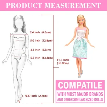 Moda Handmade 16 Elemente/lot Accesorii Jucărie= 10 Rochii Doll +3 costum de Baie + 3 rochii de Mireasa Haine Pentru Barbie Joc de Pansament