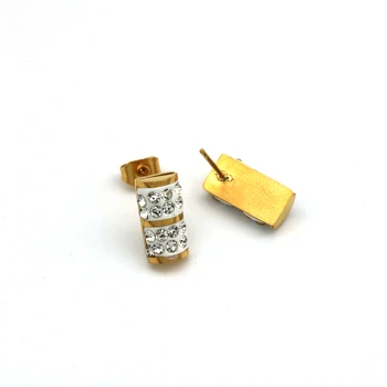 Moda zircon Aur din oțel inoxidabil de culoare Seturi de Bijuterii Pentru Woment colier cercei set de bijuterii