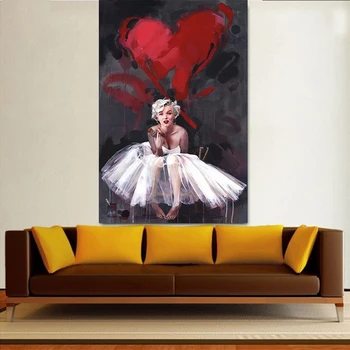 Modern Abstract Marilyn Monroe Panza Pictura Postere Si Printuri Quadros Arta De Perete De Imagine Pentru Camera De Zi Decor Acasă Cuadros