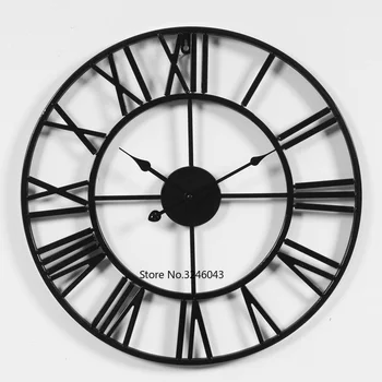 Modern minimalist ceas de perete Nordic camera de zi din fier forjat creative ceas de moda American de origine dormitor tăcut ceas