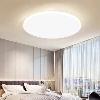 Modern Ultra-Subțire LED Lumini Plafon Estompat de Control de la Distanță de Montare pe Suprafață Lampa de Dormitor Bucatarie Baie Hol Panou Iluminat