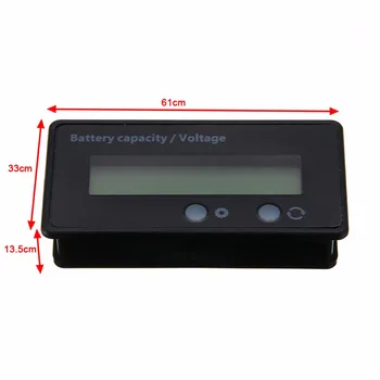 Multifunctional LCD Plumb-Acid Capacitate Acumulator Indicator rezistent la apa Voltmetru Digital Tester de Tensiune 12V 24V 36V 48V