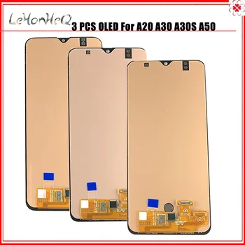 Mulțime LCD de 3 Piese OLED Pentru samsung Galaxy A20 A30 A50 A205 A305 A505 Display LCD Touch Screen Digitizer For samsung A30S A307 LCD