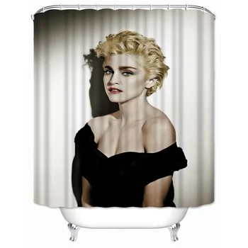 Musife Personalizate Madonna Perdea de Duș Impermeabil Tesatura de Poliester Baie Cu Cârlige de BRICOLAJ Home Decor