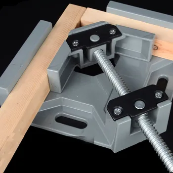 Mâner Din Aluminiu De 90 De Grade Cleme Pentru Prelucrarea Lemnului Unghi Drept Clamp Clemă De Prelucrare A Lemnului Cadru Clip Unghi Drept Folder Instrument