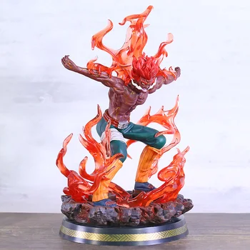 Naruto Shippuden-ar Putea Tip Opt Porți Statuie cu LED-uri de Lumină din PVC Figura de Colectie Model de Jucărie Figurals
