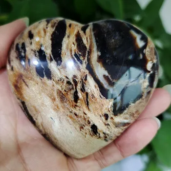Naturale opal inima ornament inima de cristal piatra de cristal mineral specimen de cristal ston