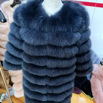 NOI 2020 Real Haină de Blană de Vulpe Femeile Naturale Reale Jachete de Blană Vesta de Îmbrăcăminte de Iarnă pentru Femei Haine