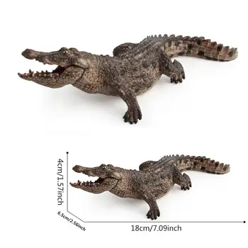 Noi 7.2 inch Crocodil Figurina Animal de Acțiune Figura Jucarii Educative Creaturi de Tot Felul De Optioal