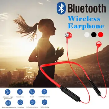 Noi Anti-a pierdut Gât Curea de Căști Bluetooth setul cu Cască Căști IP67 Sweatproof Impermeabil Sport Căști Pentru Telefon Mobil Laptop
