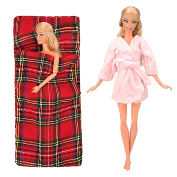 Noi de înaltă calitate, lucrate Manual, Haine de Noapte de Crăciun Papusa Accesorii sac de dormit Pentru Papusa Barbie Dressing Mai bun DIY cadou pentru fata