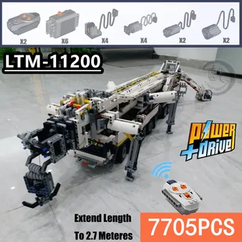Noi MOC Putere Macara Mobilă Clădire LTM11200 RC Liebherr Technic Motor Kituri de Blocuri de Cărămizi ziua diy jucărie Cadou C104