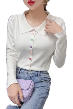 Nomikuma Femei Subțire Tricotate Coreean Tricotaje Moda Cu Maneci Scurte De Protecție Solară Ropa Mujer