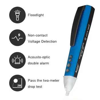 Non Contact AC Detector de Tensiune Electrică Pen stil tester de tensiune indicator de sensibilitate reglabila 50-1000V Diagnostic-instrument