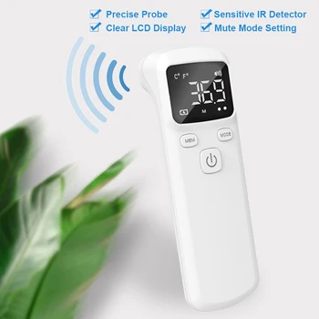 Non-contactarea Touchless IR Infraroșu Senzor termometru Frunte Corpului Termometru digital de Măsurare a Temperaturii, Afișaj LCD
